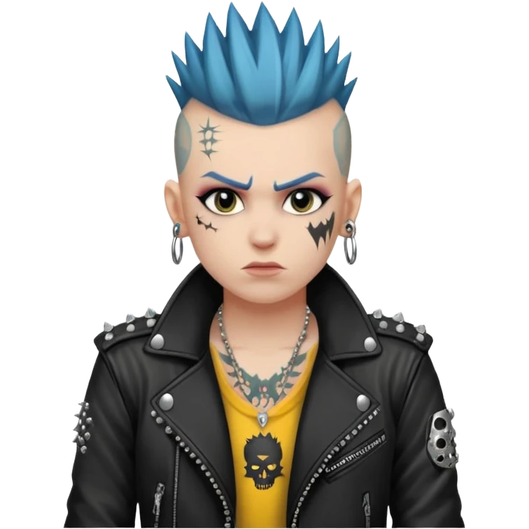 a punk rocker emoji