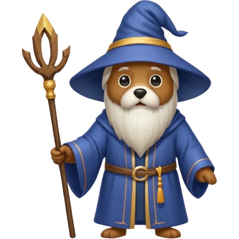 Dog wizard emoji