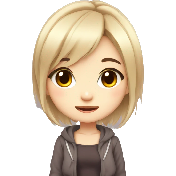 cute chibi anime girl emoji