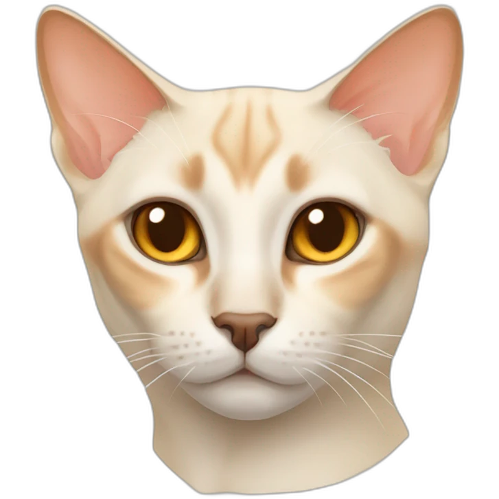 Flame point siamese cat emoji