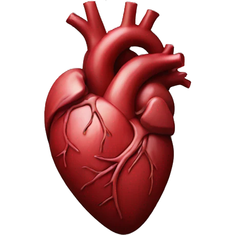 Human heart dark emoji