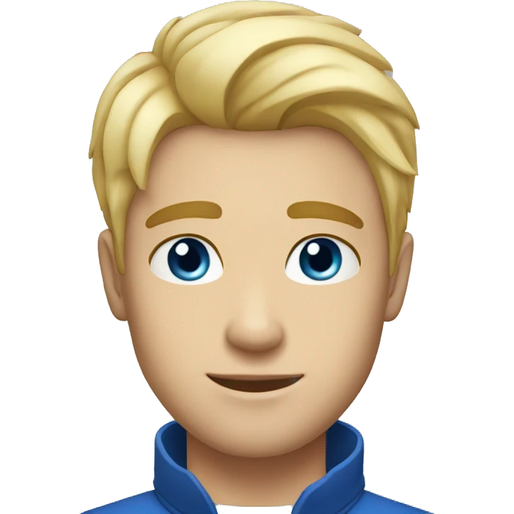 29 year old blonde hair blue eyes man short hair emoji