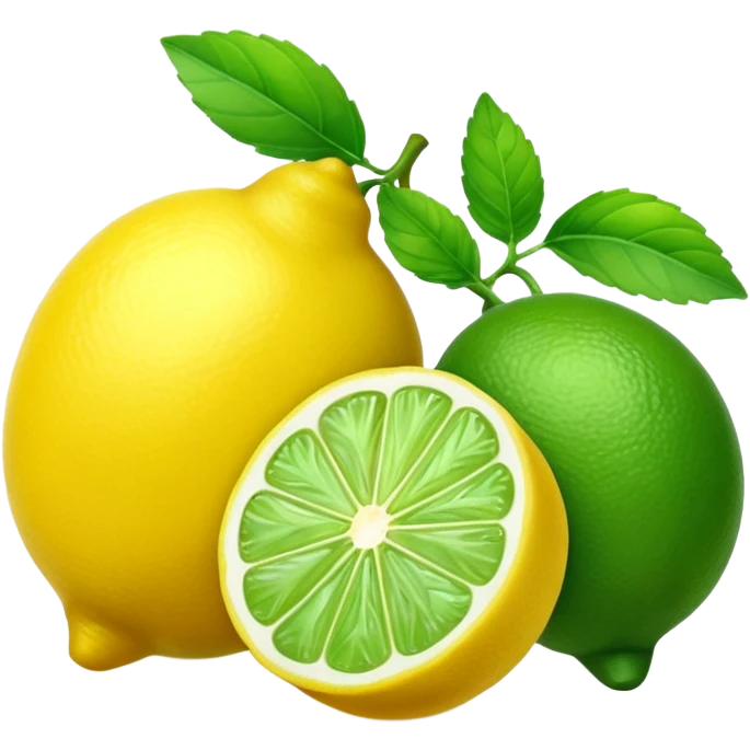 Lemon, Lime & Mint Fruit emoji