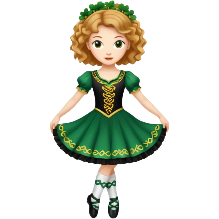 irish woman dance shoes emoji