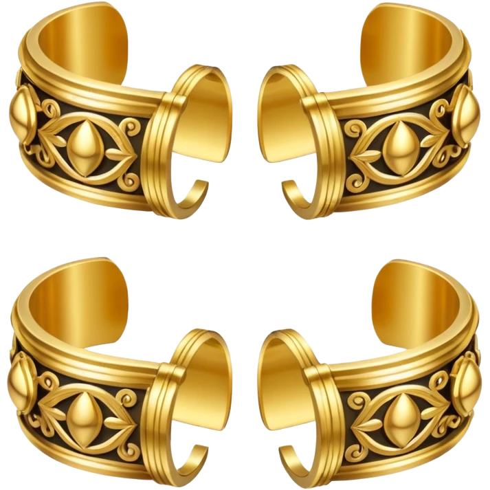 Golden cuffs emoji