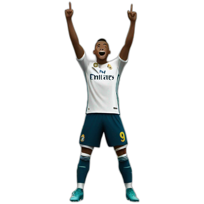 Real Madrid player celebration emoji