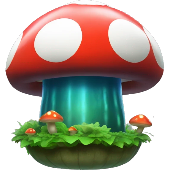 Mario-style Mushroom Submarine emoji