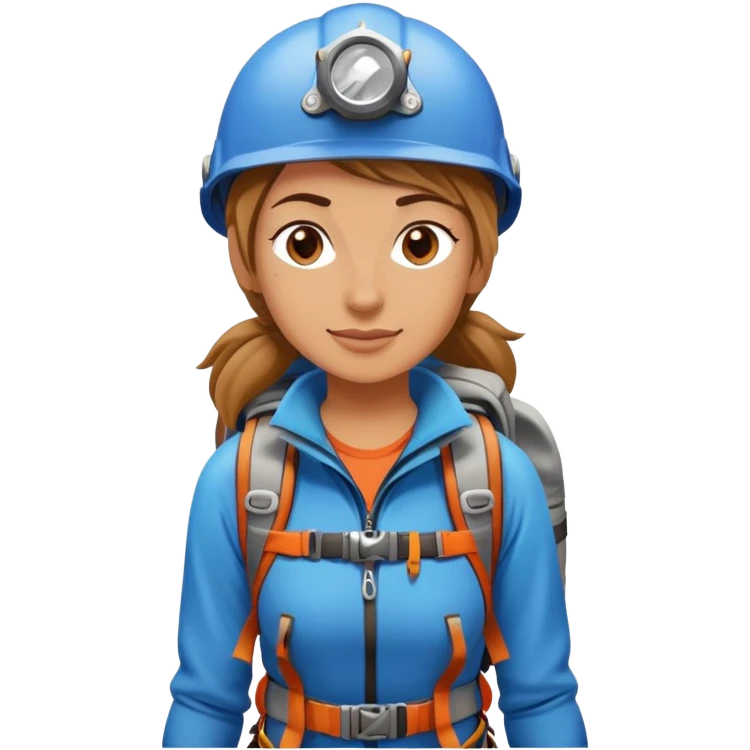 female mountain climber emoji