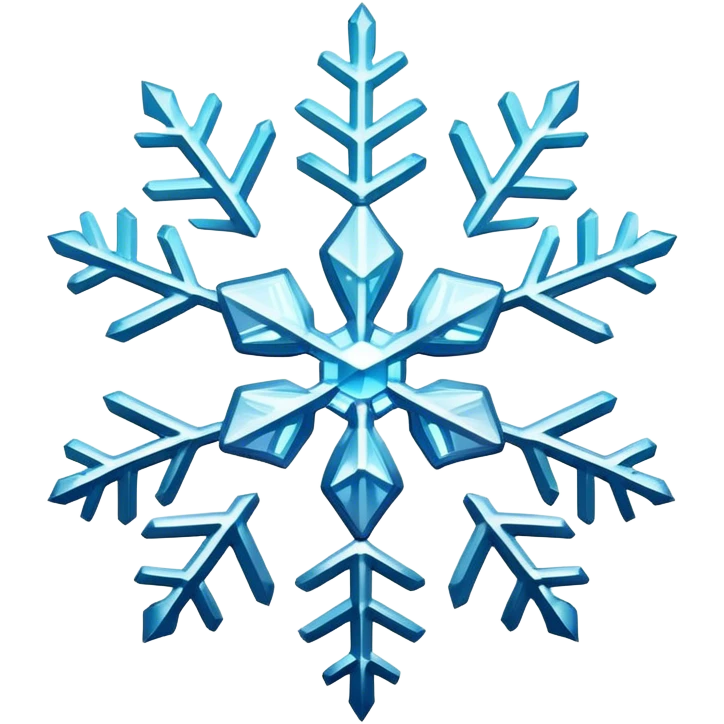 glittering snowflakes emoji