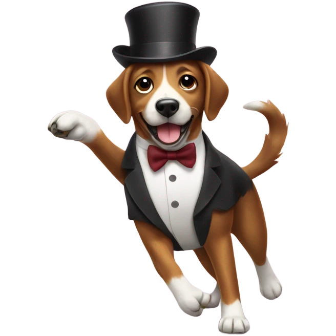 Dog tap dancing  emoji
