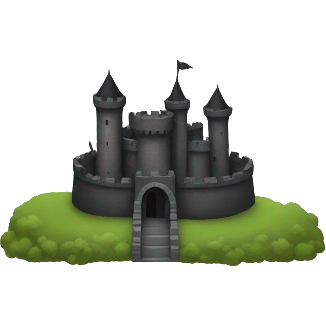 black castle emoji