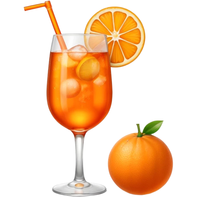 aperol spritz with text emoji