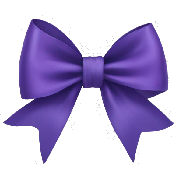 New Year's bow emoji