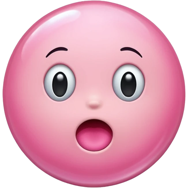 Pink bubbles gums emoji