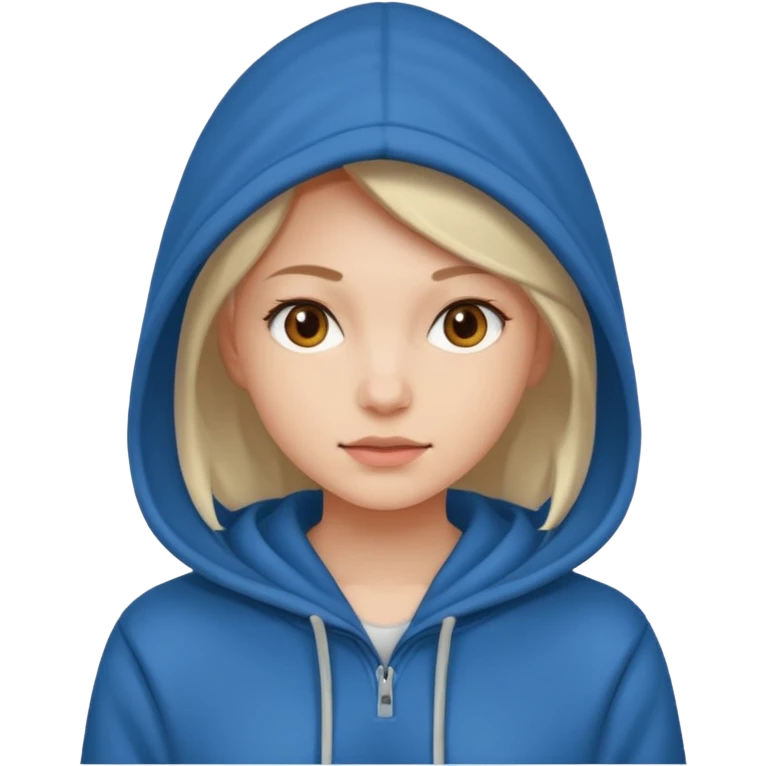 woman wearing a hoodie emoji