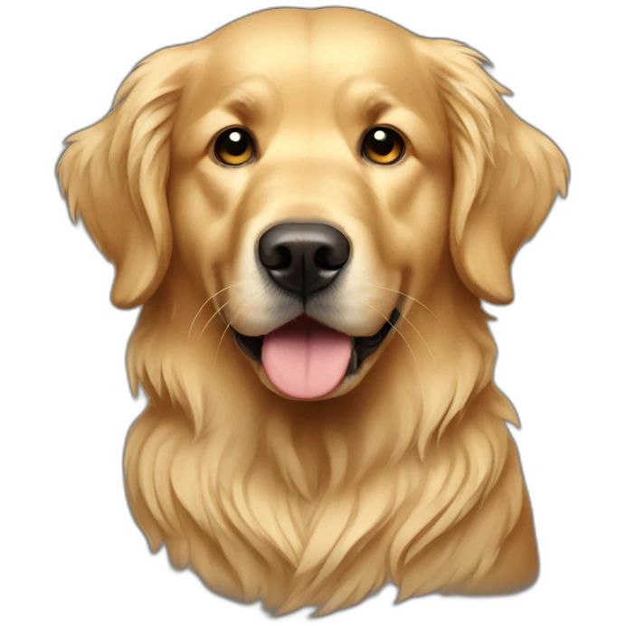 Dirty golden retriever emoji