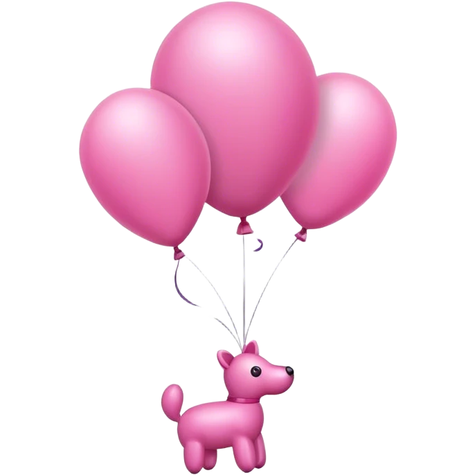 pink Balloon animals  emoji