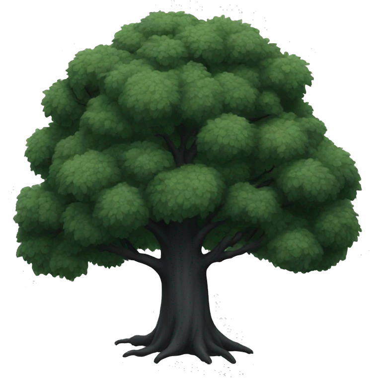 Big black tree  emoji
