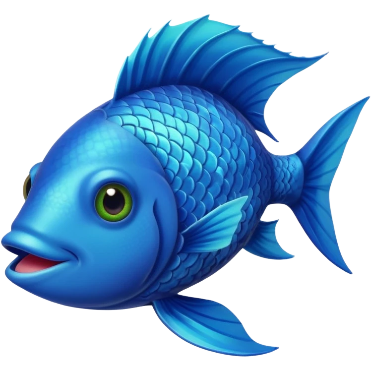 A fish holding a plant with its mouth emoji