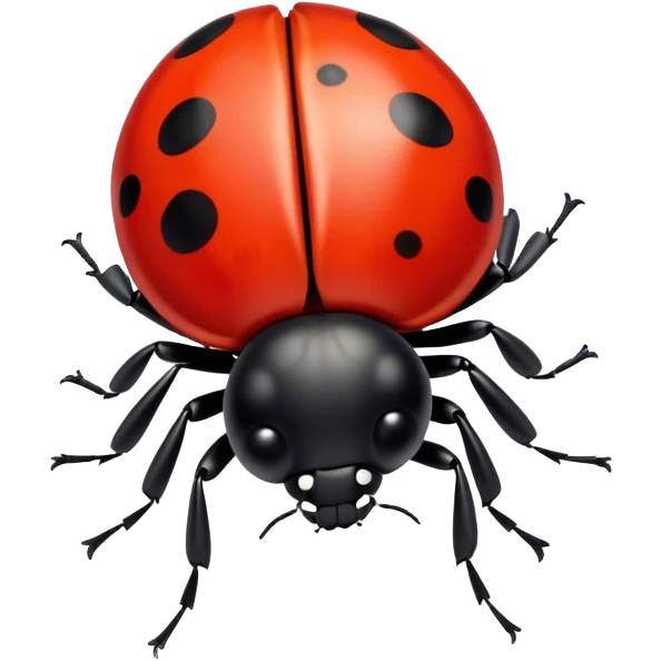 flying ladybug side view emoji