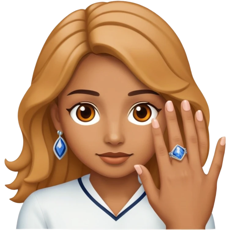Finger in Virginia  emoji