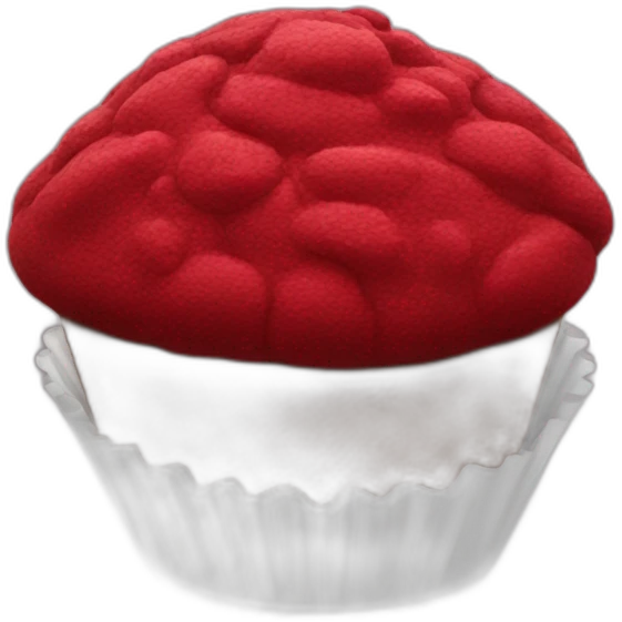 red velvet muffin emoji