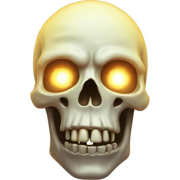 Skull with glow emoji