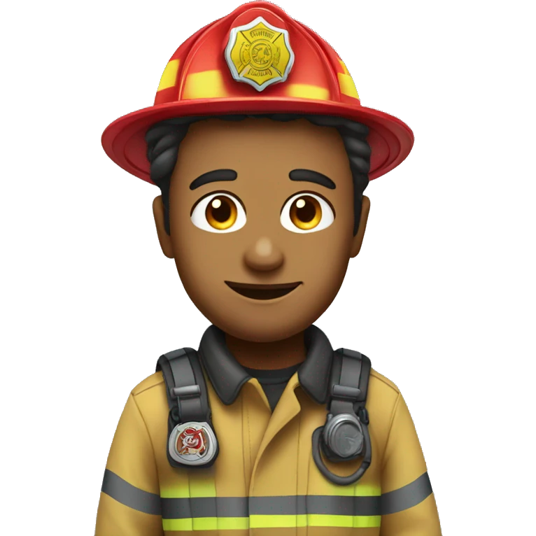 fire fighter ,whole body emoji