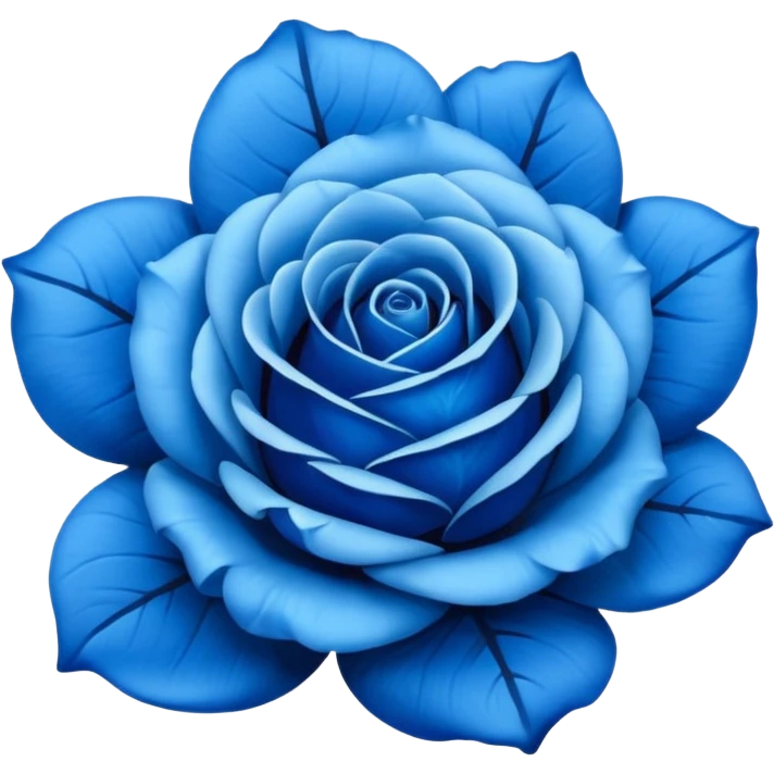 Rosa azul emoji