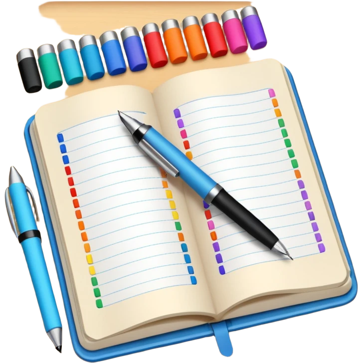 Mood tracking journal emoji