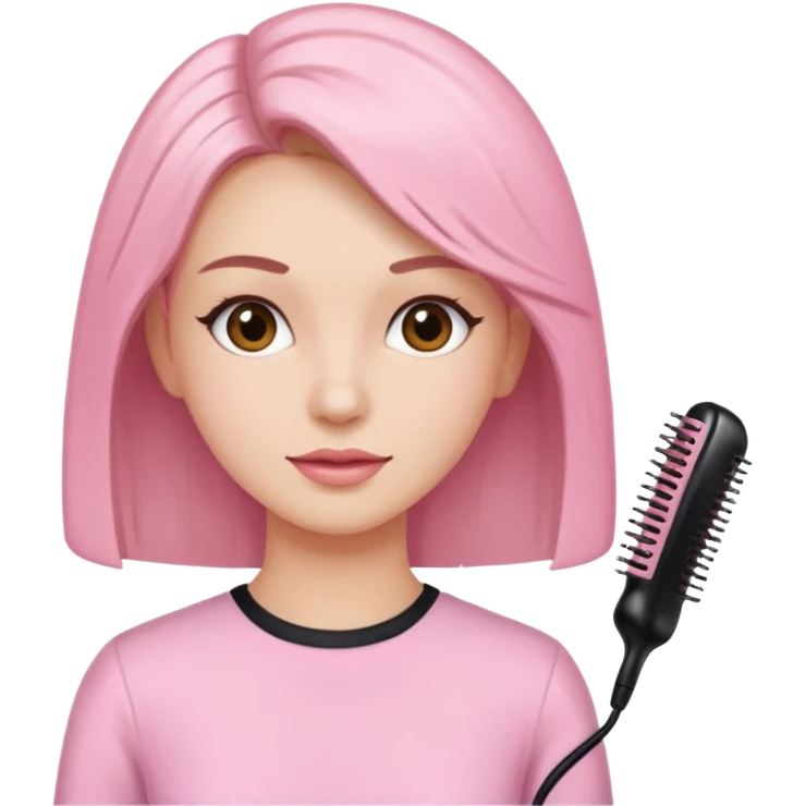 woman at the hairdressers with light pink clothes emoji