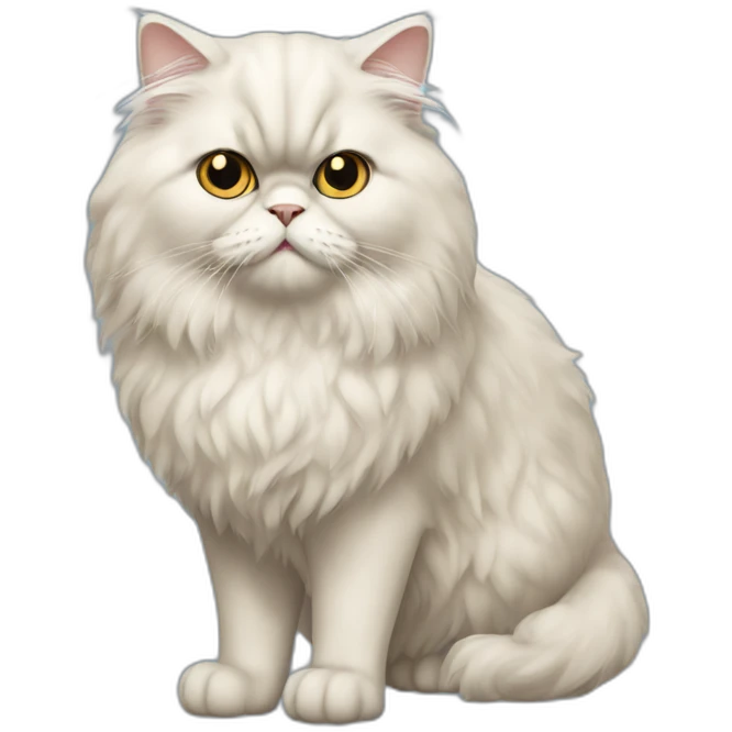 persian cat full-height emoji