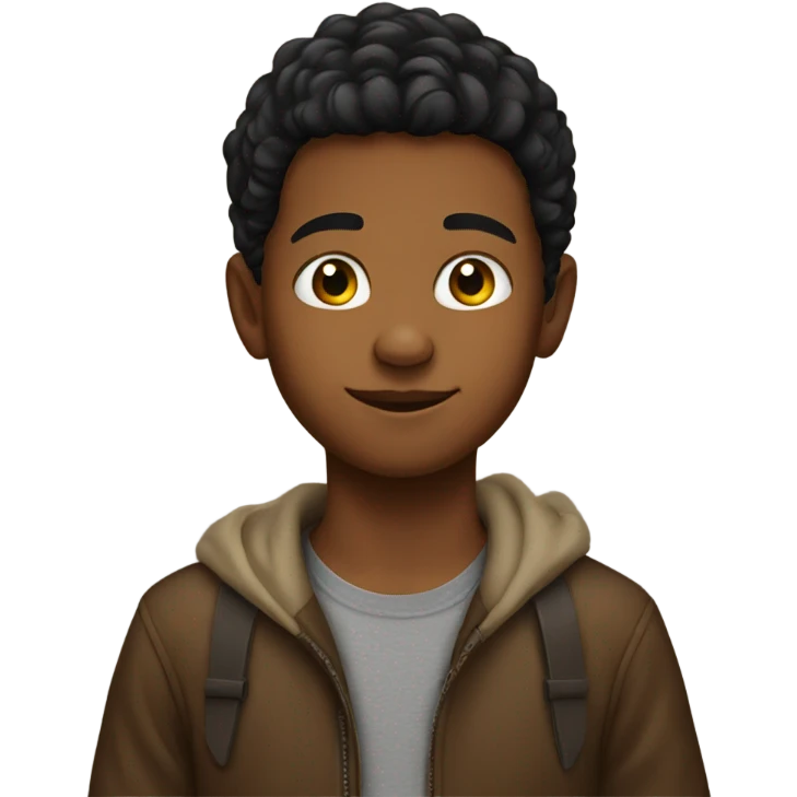 Young brown boy  emoji