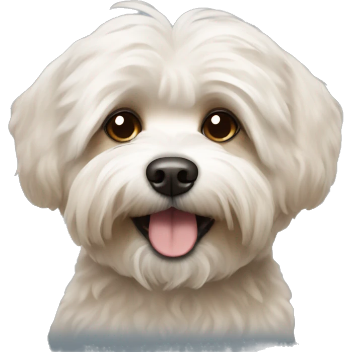Brown bichon havanese dog emoji