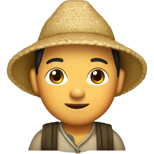 small peruvian chinese rice farmer emoji