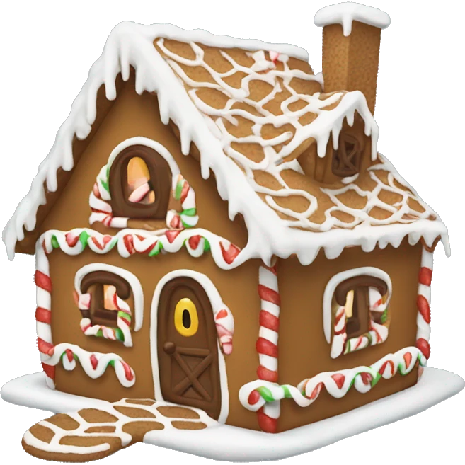 Gingerbread house emoji