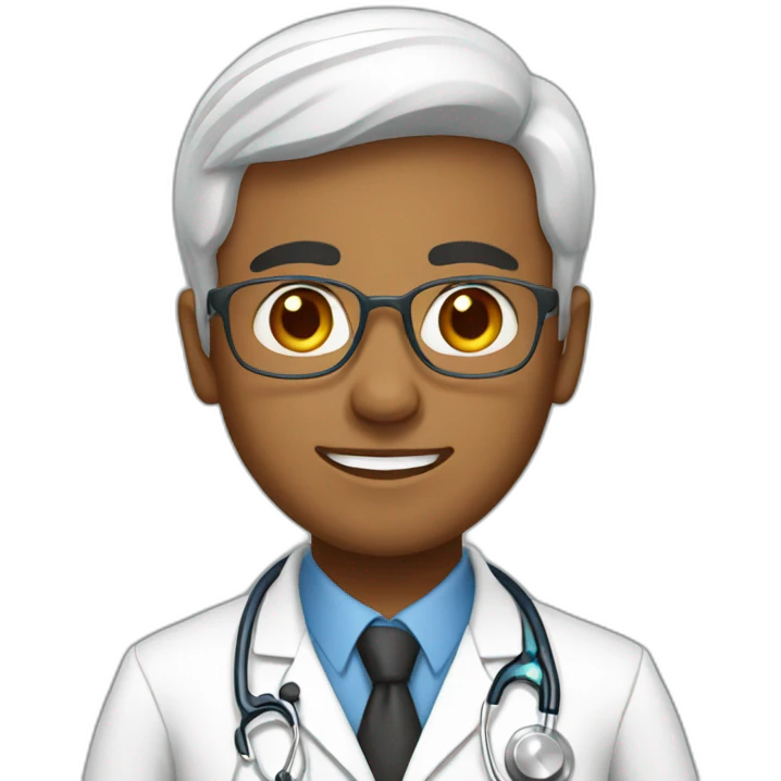 bangladeshi doctor guy white emoji