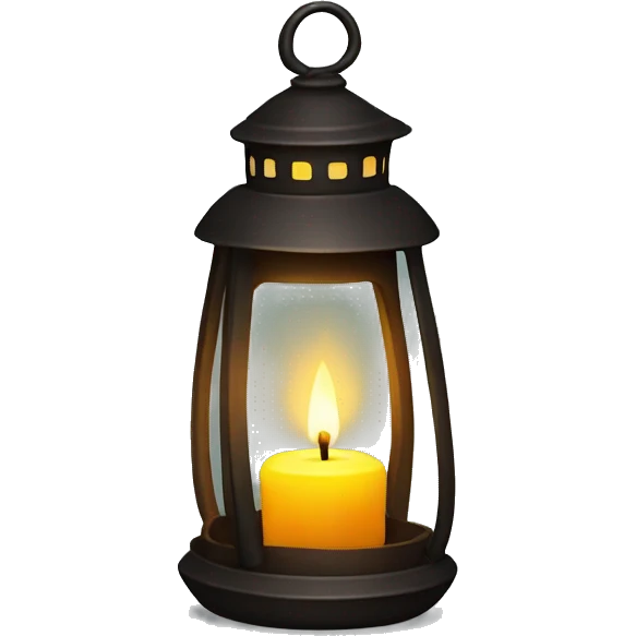 Tiny lantern with candle emoji