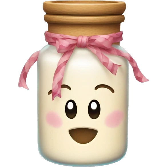 Decorated Candle jar  emoji