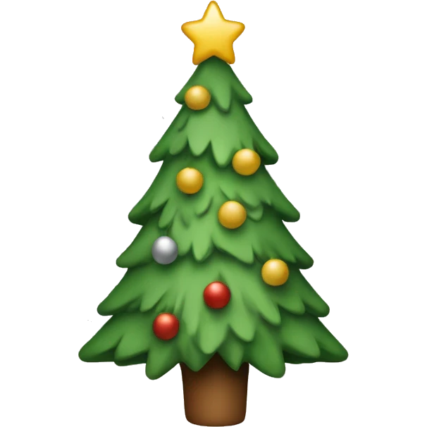 Neutral color Christmas tree  emoji