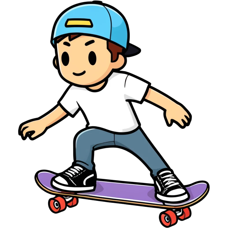 Logan on skateboard  emoji