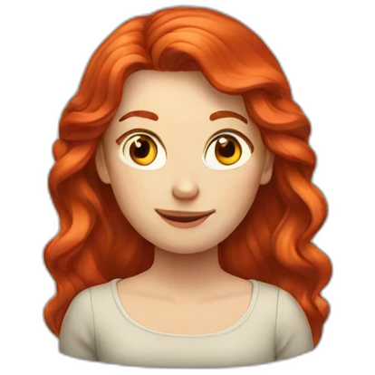 Red head emoji