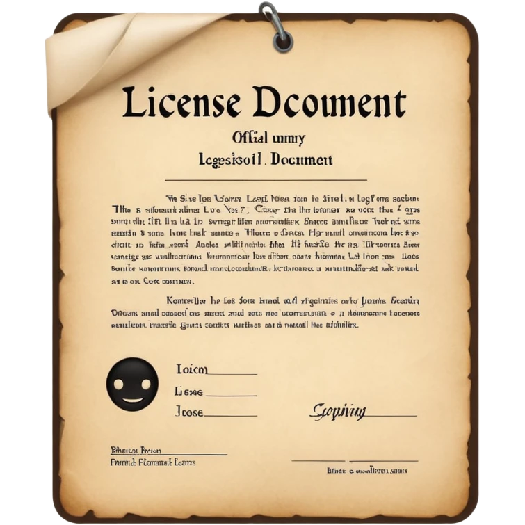 license emoji