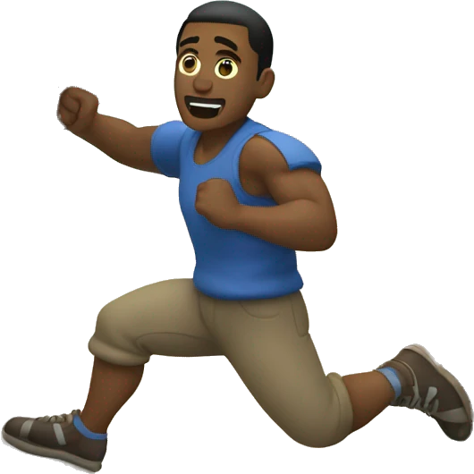 man kicking rocks emoji