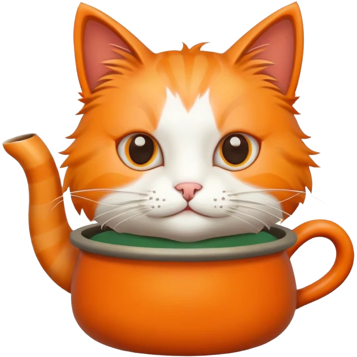 Cat with pot emoji