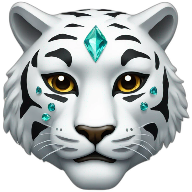 diamond tiger Japanese mask emoji
