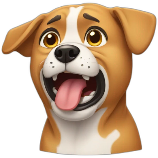 Hangry dog  emoji
