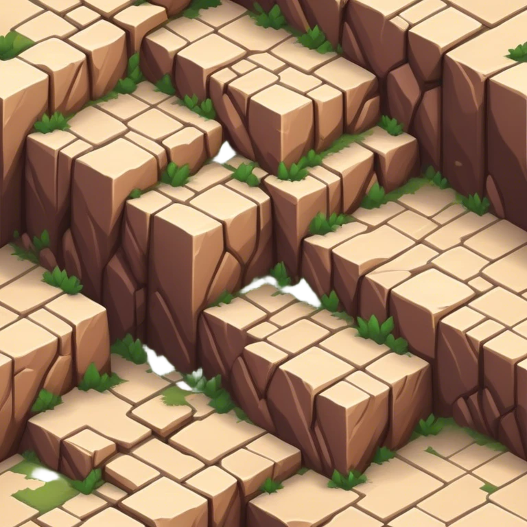 isometric rugged terrain tile emoji