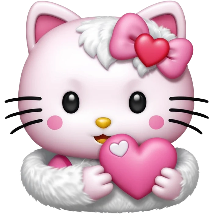 Hello Kitty con corazón  emoji