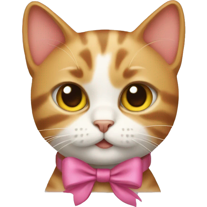 Cat with a bow  emoji